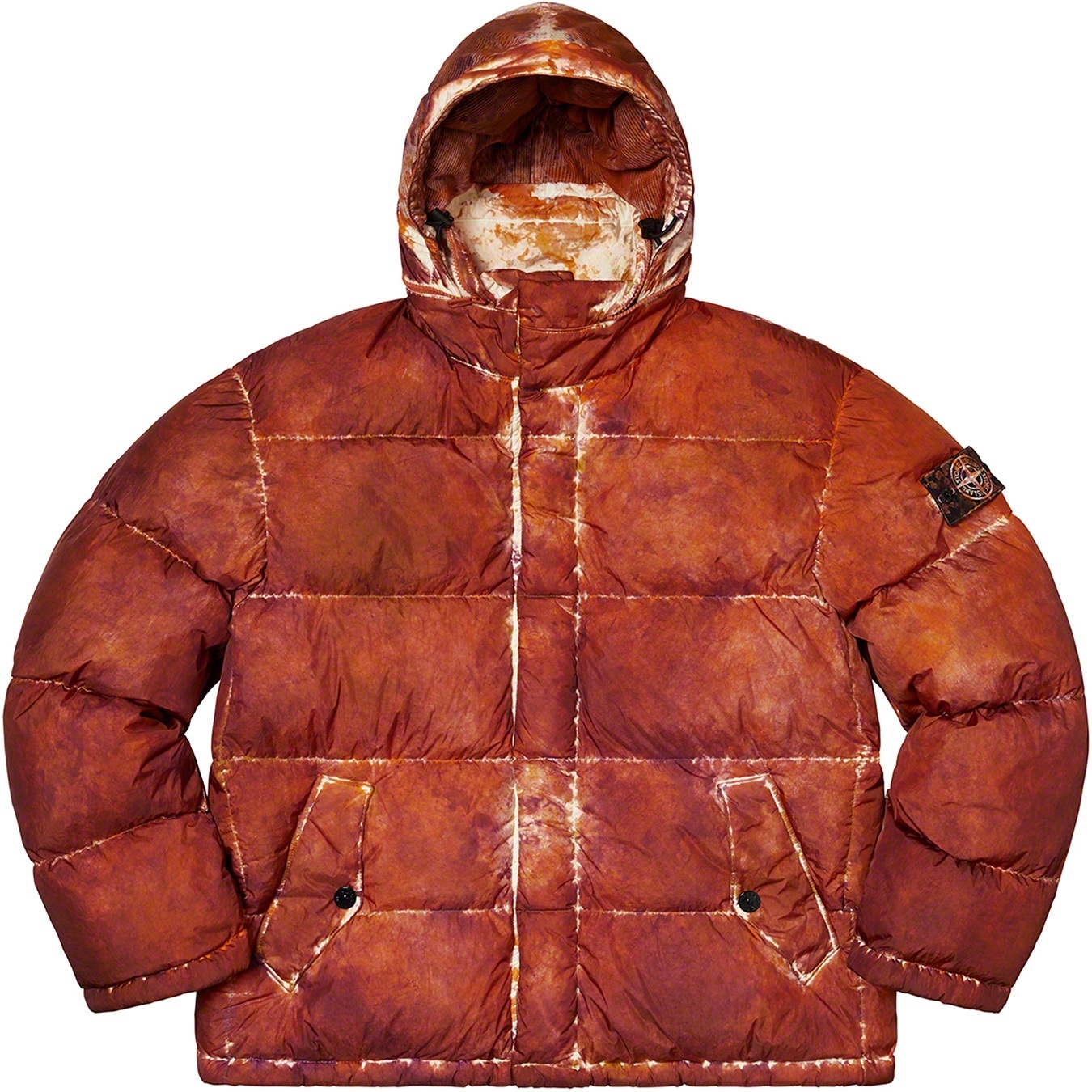 Supreme®/Stone Island® Painted Camo Crinkle Down Jacket view 6